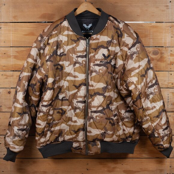 Avirex MA-1 Reversible Camo Bomber Jacket - Men's LG - Picture 1 of 12